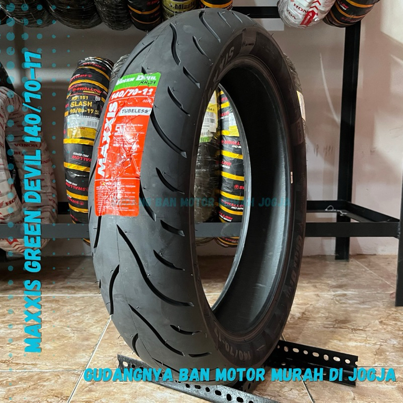 Ban Motor Tubeless Ring 17 Maxxis Green Devil ukuran 140/70-17