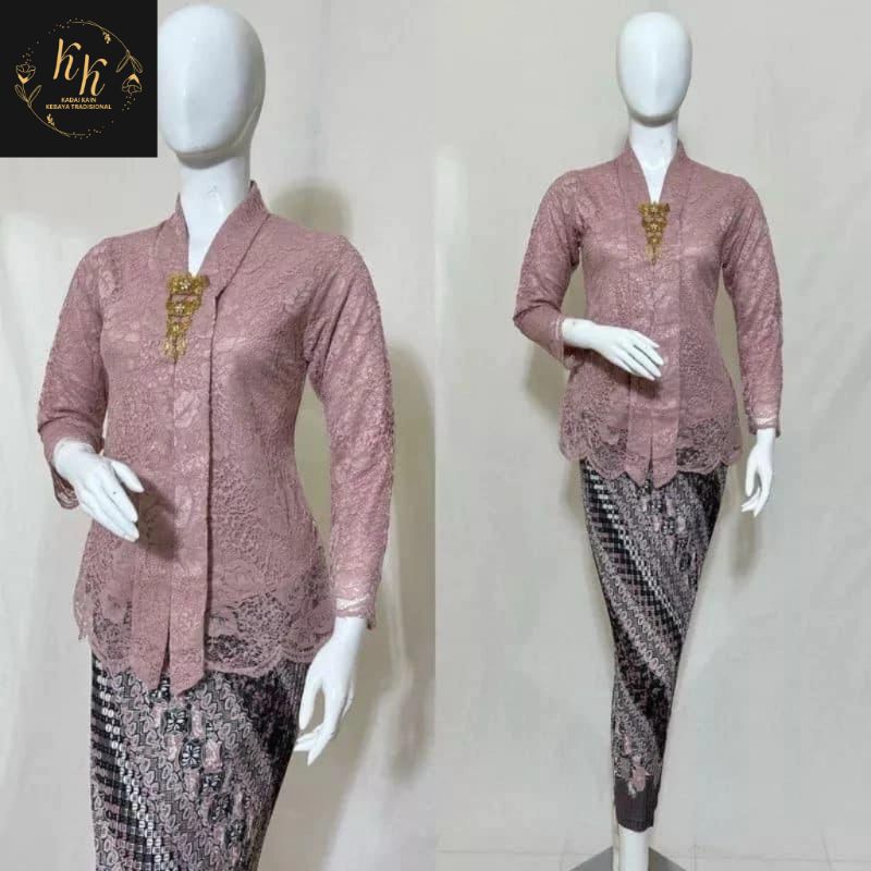 KK Setelan Kebaya Kartini Modern Kebaya Kutubaru Atasan Kebaya Modern Set Kebaya Wisuda Kebaya Coupl