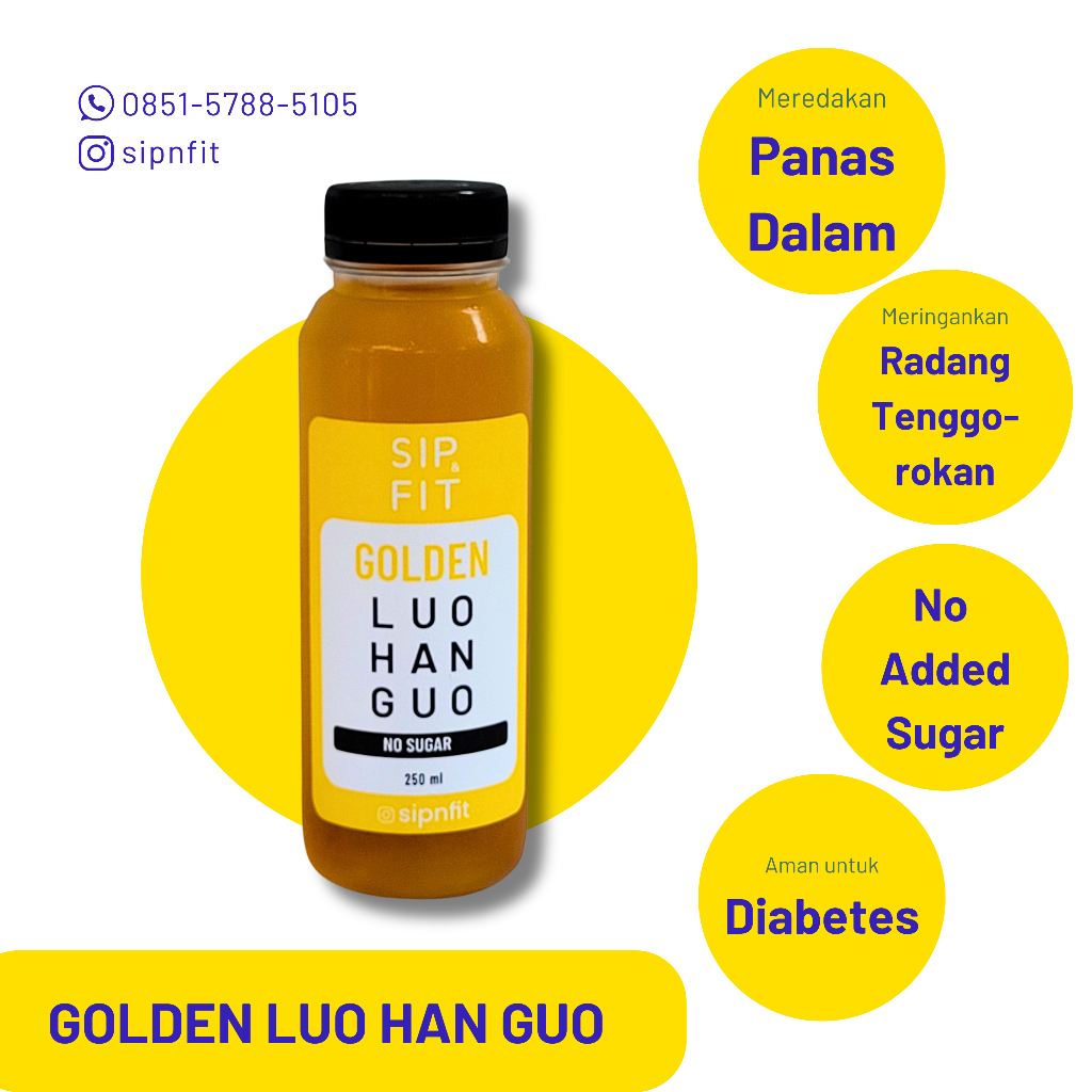 

Sip & Fit Golden Luo Han Guo + Chrysanthemum (Lo Han Ko Kuo Go Chrysan Cysan Monk Fruit)