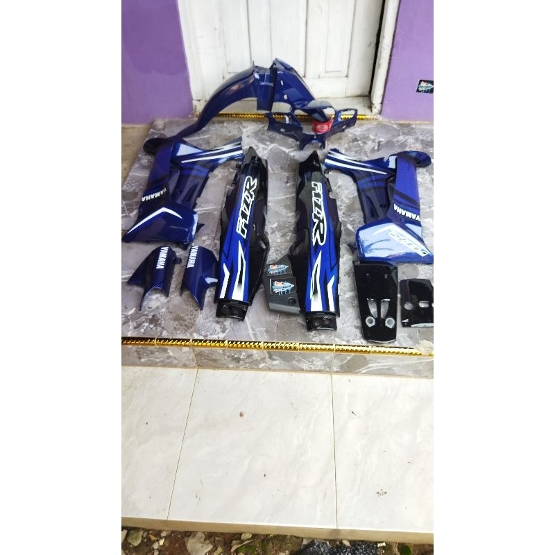 COVER BODI FIZ R FULSET BODI HALUS HITAM BIRU TERLARIS BODY YAMAHA FIZR FULSET BIRU HITAM