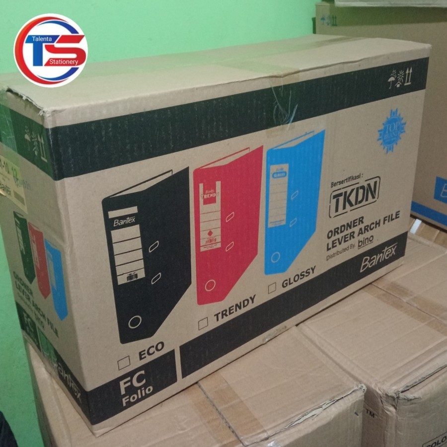 

ordner bantex karton folio 1 dus isi 12 pcs warna biru