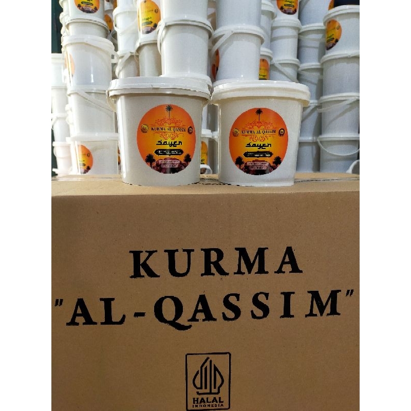 

Paket promo termurah 2pcs kurma Al Qassim 400 gram /ember