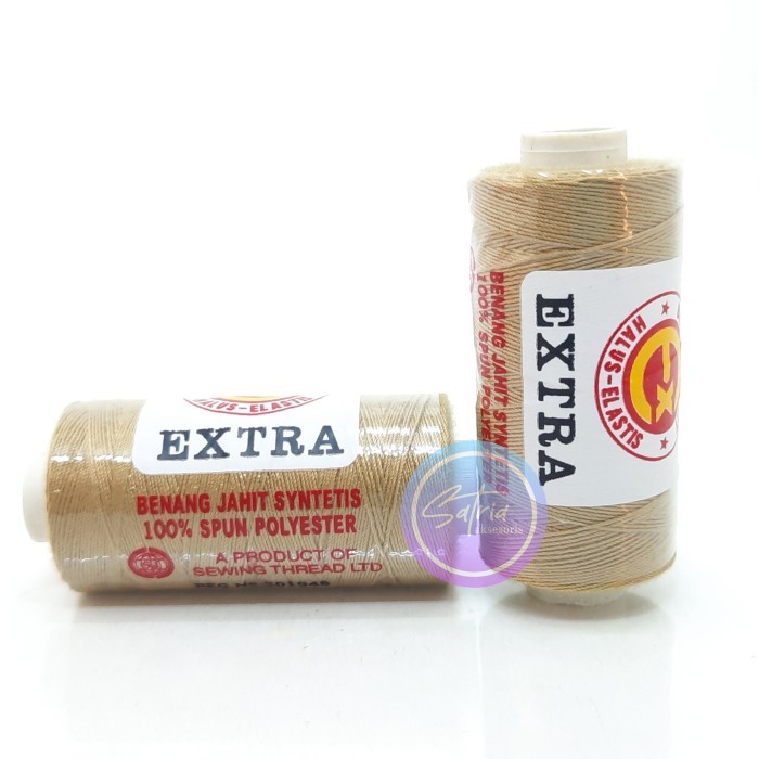 Benang jahit JEANS Extra 200 yard 12 Pcs 246B / Benang Jahit Jeans Merk Extra