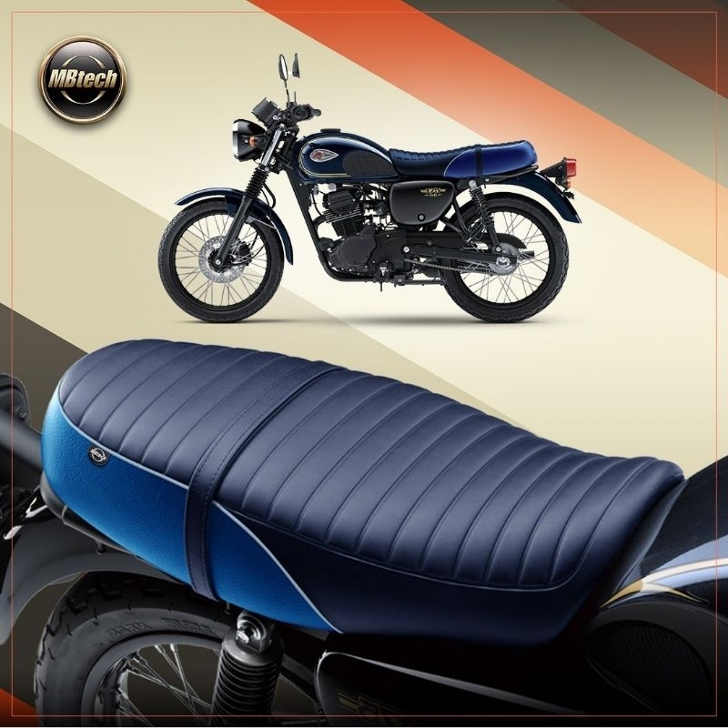 Cover Sarung Kulit Jok Kawasaki W175 MBtech Retro Caferacer