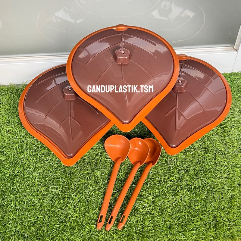 (6PCS) BASI PRASMANAN LS NAGOYA/BASI SET TUTUP DAN CENTONG/WADAH SAYUR SERBAGUNA