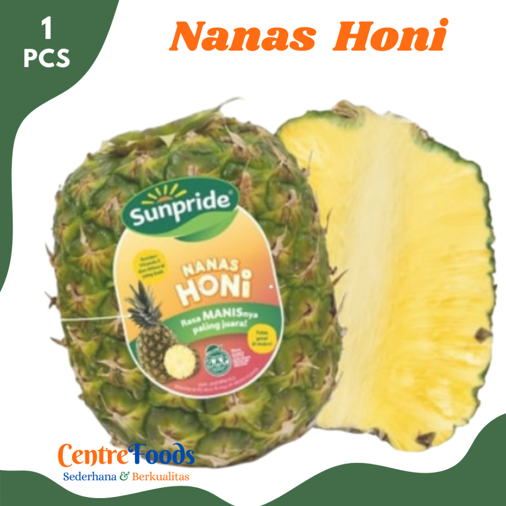 

NANAS HONI Madu - Buah Nanas Honi Sunpride Fresh | 1 Buah [ Harga Per PCS ]