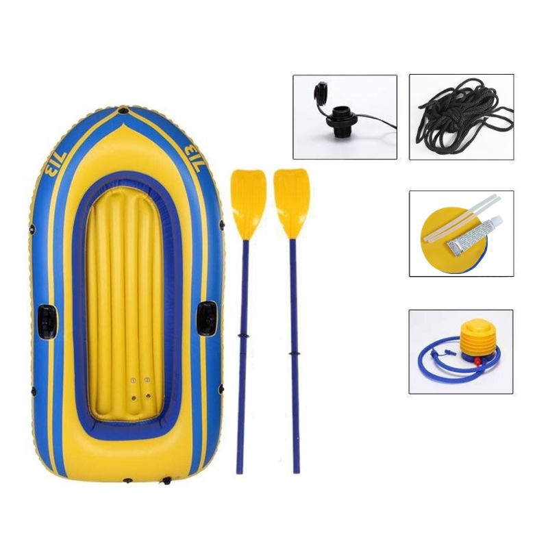 [COD] Perahu Karet Kayak Mancing Arum Jeram Inflatable Boat 2 Orang - XC713 Blue Alat Air