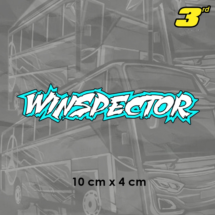 

Sticker telolet Winspector ISI 5pcs cuting anti air / sticker bus telolet
