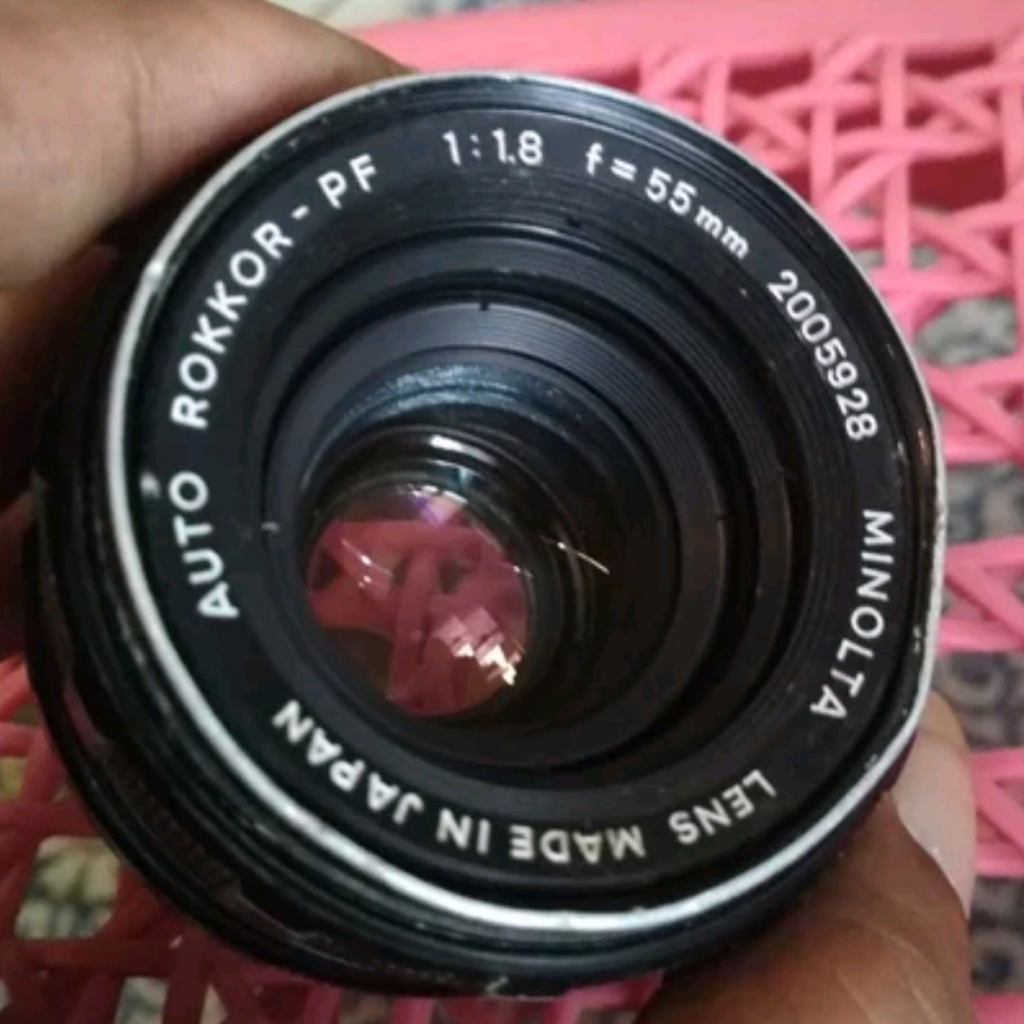 lensa minolta Rokkor 50mm f1.8