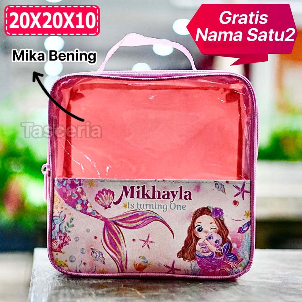 

Tas Snack Ulang Tahun Anak Mika Kartun Mermaid Girl Pink