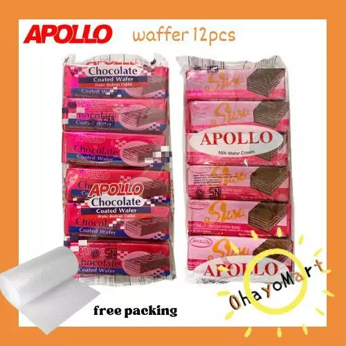 Apollo Wafer Susu dan Cokelat