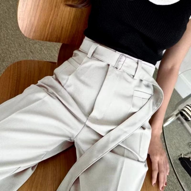 Obi Pants - Loose Pants Trouser Wanita - Celana Anti Kusut tebal- Celana Kulot Wanita