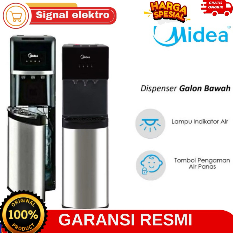 Dispenser Midea YL-1567B | Galon bawah YL1567B 1567 B kompresor