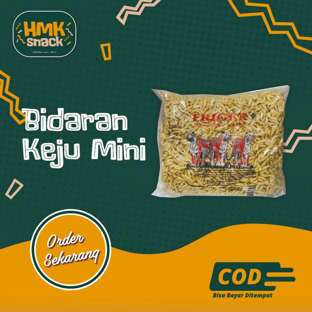 

Bidaran Keju Mini Triger kemasan 500 gram 250 gram Camilan Bolot Keju Mini