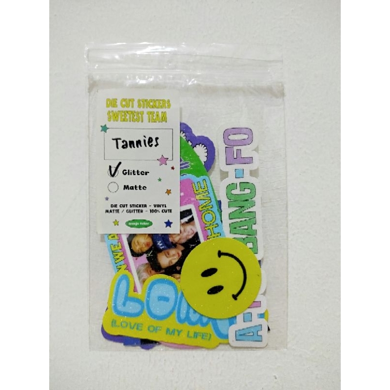 

STICKER BTS GLITTER