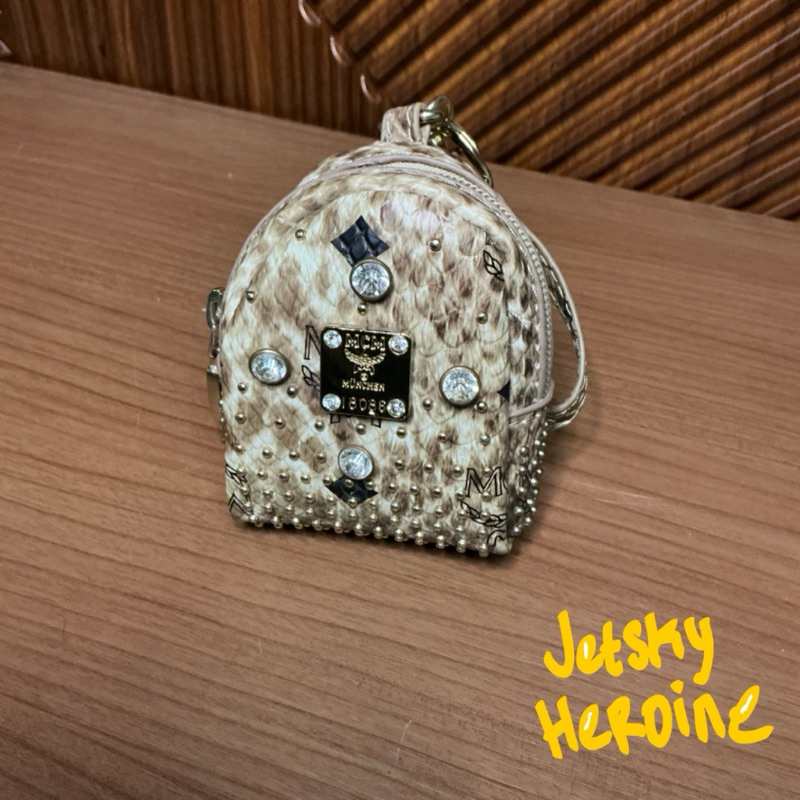[preloved] Pouch Mini Bag Gantungan Tas Studded MCM