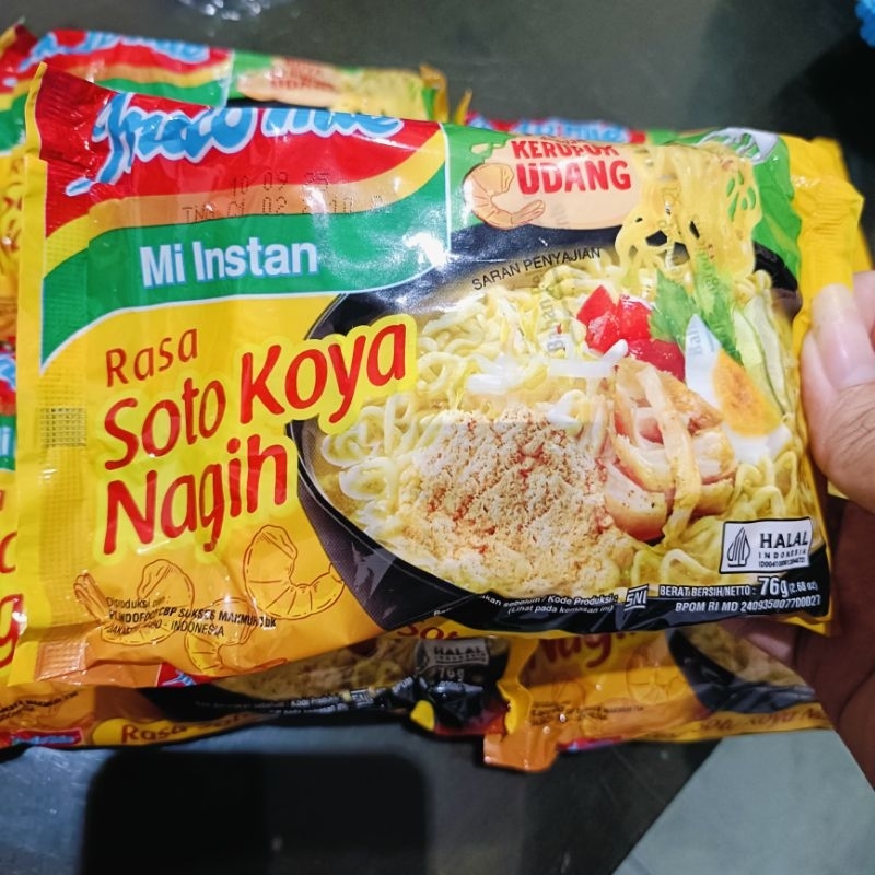 Indomie Kuah Soto Koya Nagih, mi instan, mie Soto Koya Nagih, mie langka, mie jarang dijual, mi inst