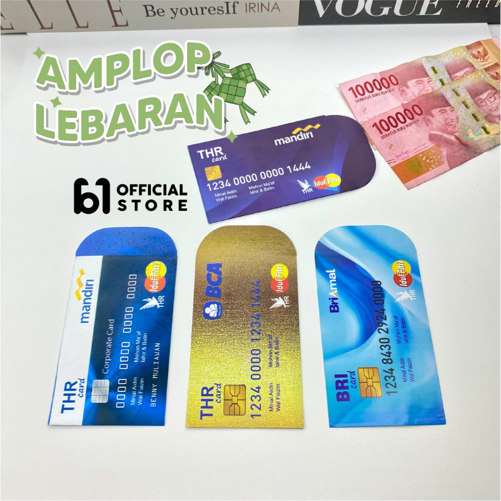 

ISI 100 LEMBAR AMPLOP THR MURAH MOTIF ATM MODEL TERBARU ANGPOU IDUL FITRI 2025