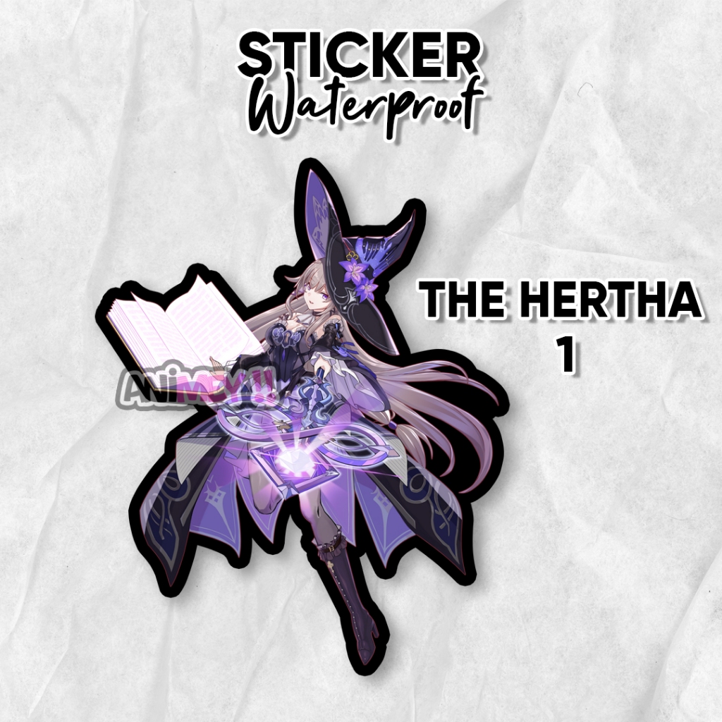 

Stiker The Hertha Game Honkai Star Rail / Sticker Anime Waterproof