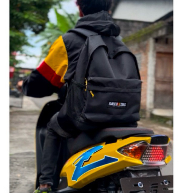 RACERTEES Tas Backpack Hitam “Happy Bag” - RBG.432