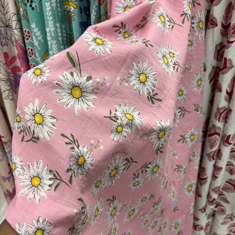 kain Silky Premium Motif - kain bahan katun Silky premium - kain katun silky motif bunga - kain moti