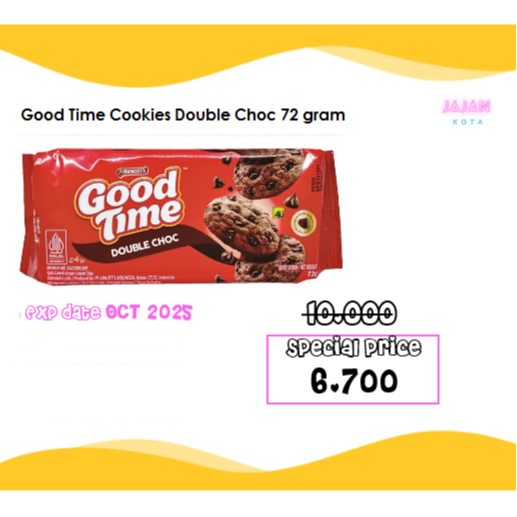 

Good Time Cookies Double Choc 72 gram