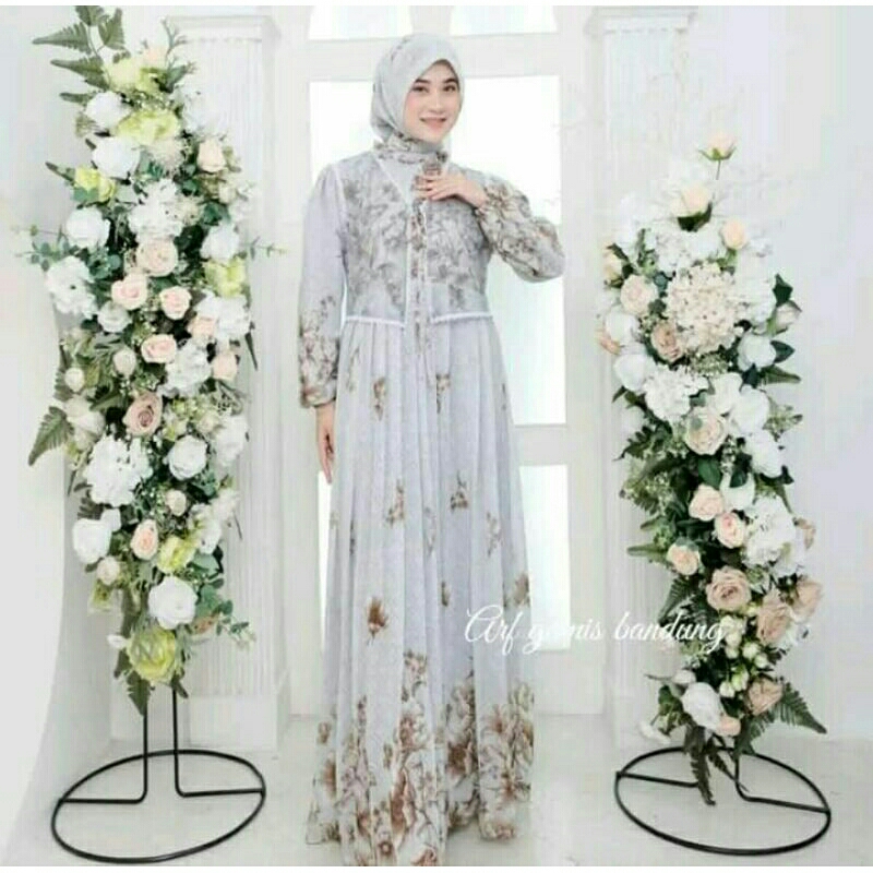 GAMIS PESTA /gamis kondangan/gamis set hijab