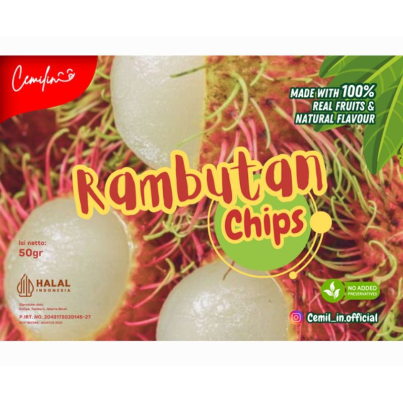 

CEMILIN_ Keripik Rambutan 50 gr