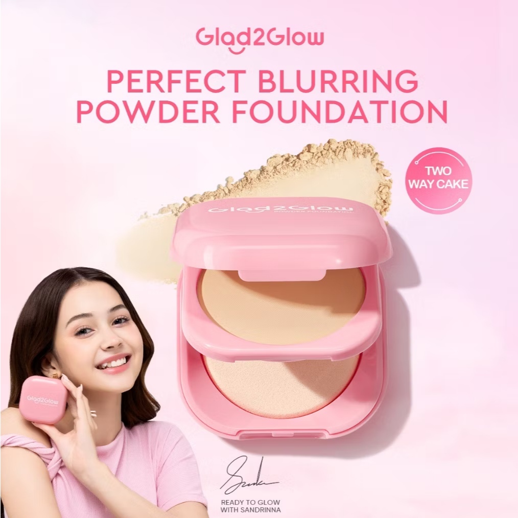 ❤ MEMEY ❤ GLAD2GLOW Perfect Blurring Powder Foundation