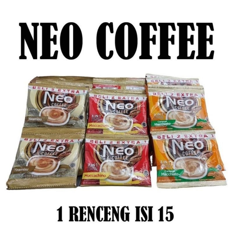 

NEO COFFEE 1 RENCENG ISI 15 PCS