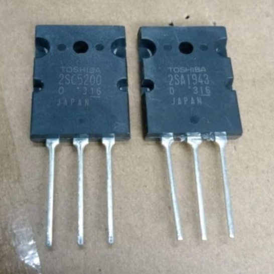 (1set) TRANSISTOR TOSHIBA C5200/1943 ORIGINAL SUPER