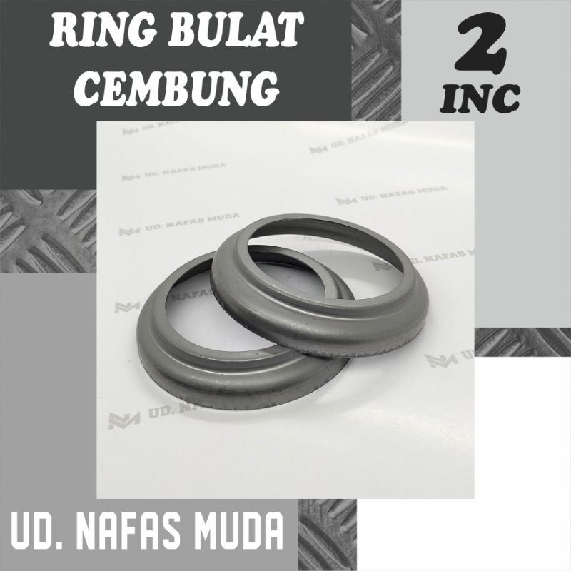 ring cembung pipa bulat 2inc aksesoris ornamen pagar besi berkualitas