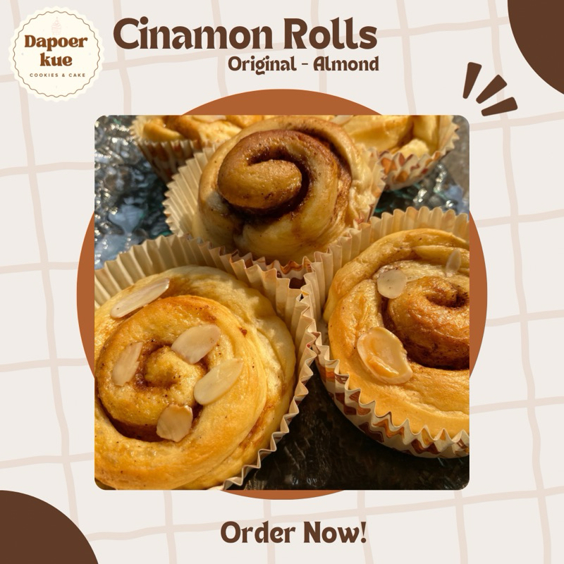 

Single Cinnamon Roll - Cinnamon Roll satuan (Min. Pembelian 6pcs)