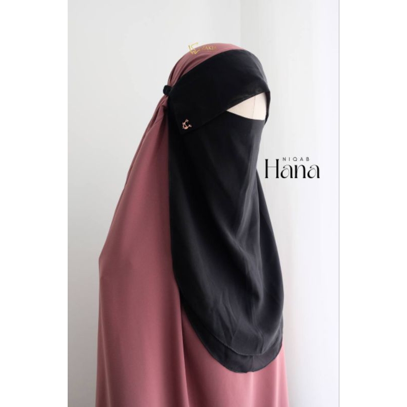 niqob poni jetblack chiffon silky