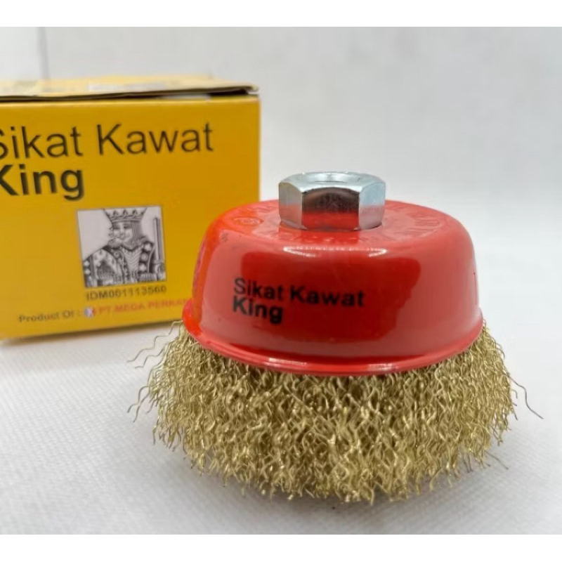 Sikat Kawat Gerinda / sikat mangkok Kawat Gerinda Merk King