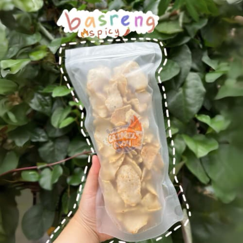 

Cemilan Crimil - Basreng Bandung - Rasa Spicy (Pedas) - Size M