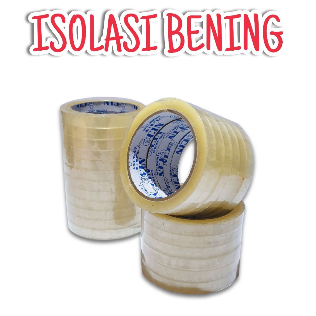 

LAKBAN ISOLASI BENING NAWA TAPE/ OCIN TAPE 1/2 INCH 72 YARD