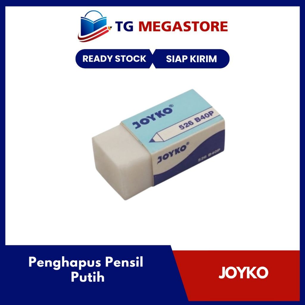 

Penghapus Pensil Joyko Putih (526-B40P)
