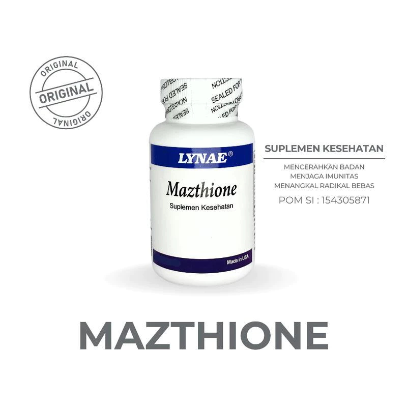 Lynae Mazthione 60 Kapsul - Suplemen Kecantikan- Mencerahkan Badan / Pemutih Badan