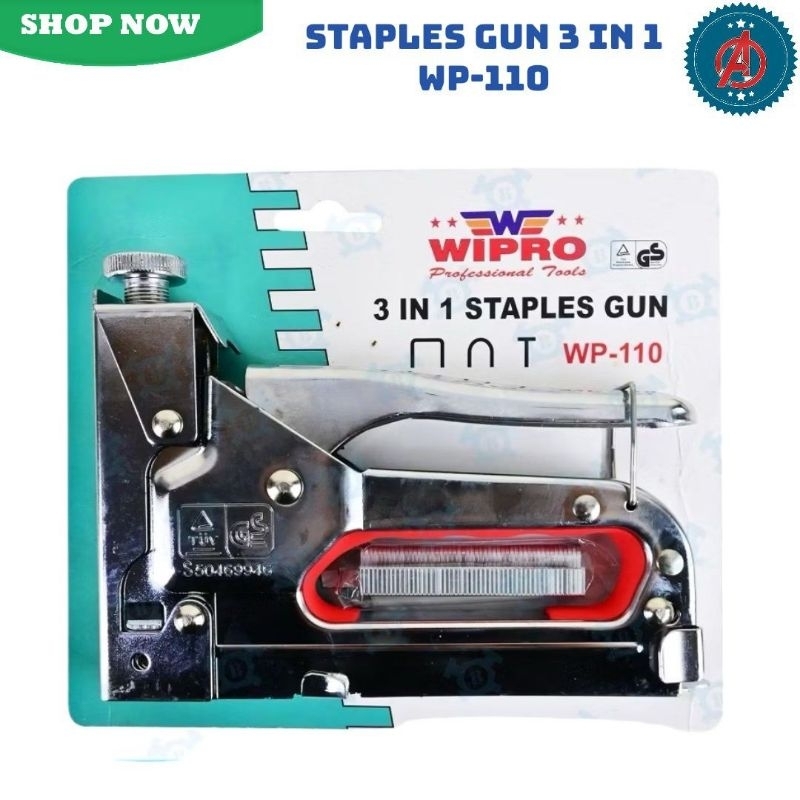 

Staples Gun 3 In 1 Wipro WP - 110 / Alat Staples Tembak Manual Tracker
