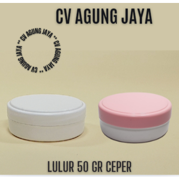 Pot Lulur 50 Gr Putih Nivea / Pot Lulur / Pot Plastik / Cosmetic / Pot / Lulur / Pot 50 Gr