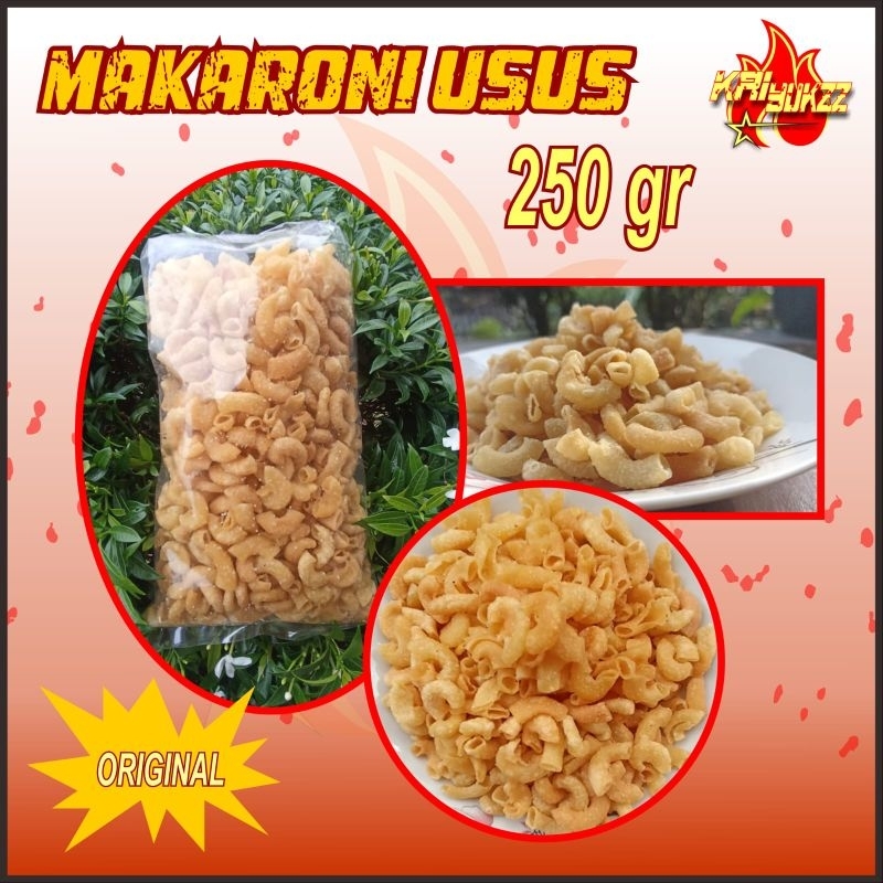 

Makaroni Usus Rasa Original – Cemilan Renyah Gurih Bikin Nagih!