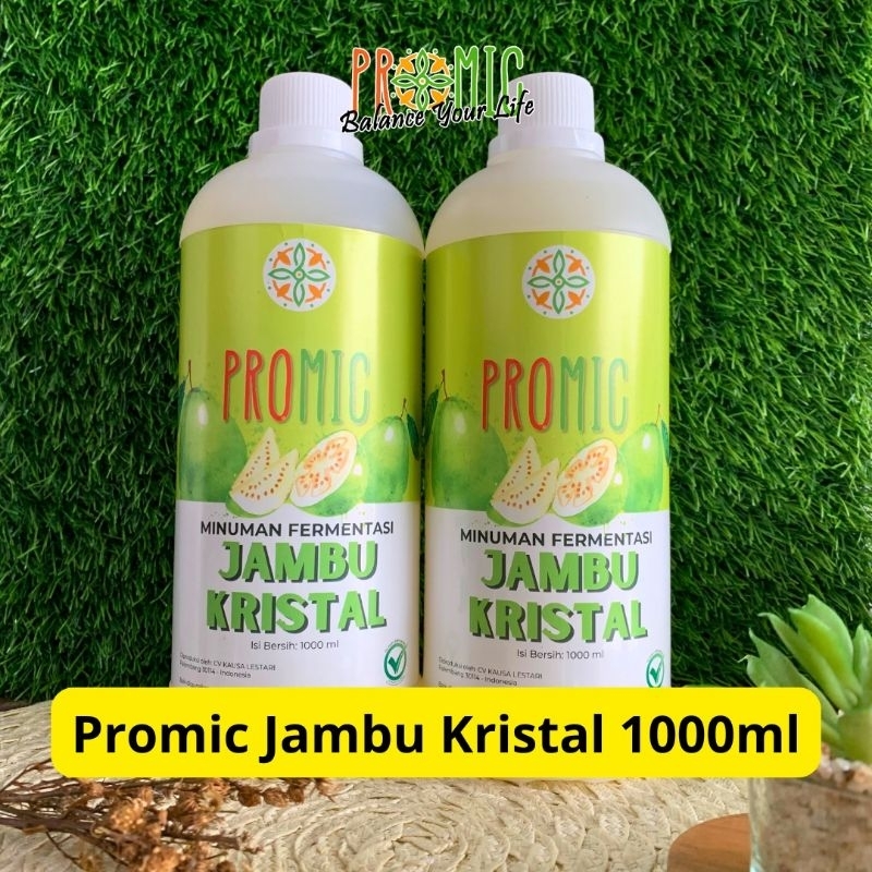 Minuman Probiotik PROMIC JAMBU KRISTAL tanpa GULA - 1 Liter, PROMIC OFFICIAL