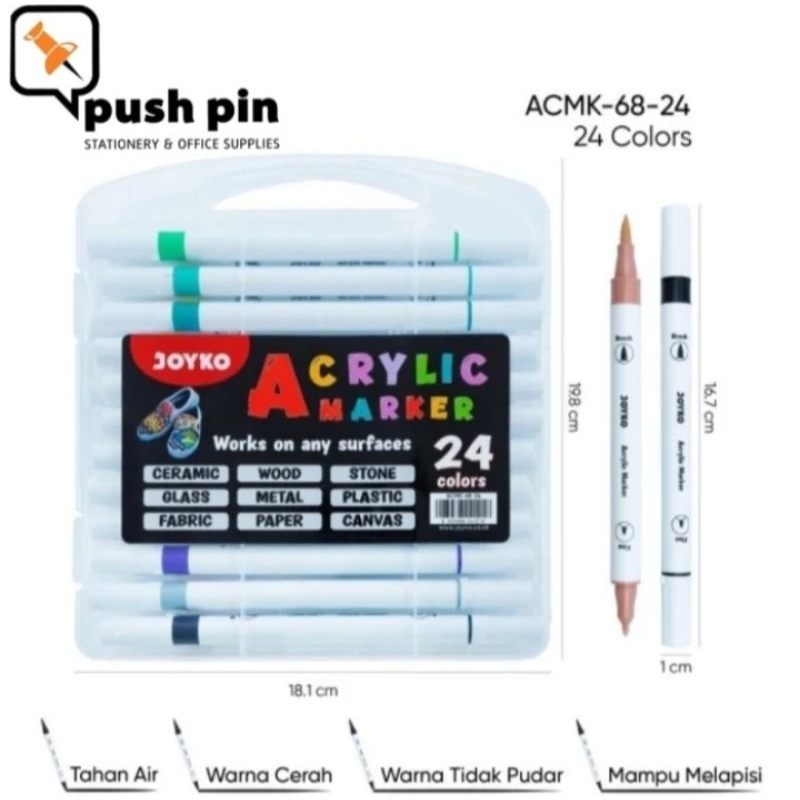 

Joyko Acrylic Marker ACMK -68-24