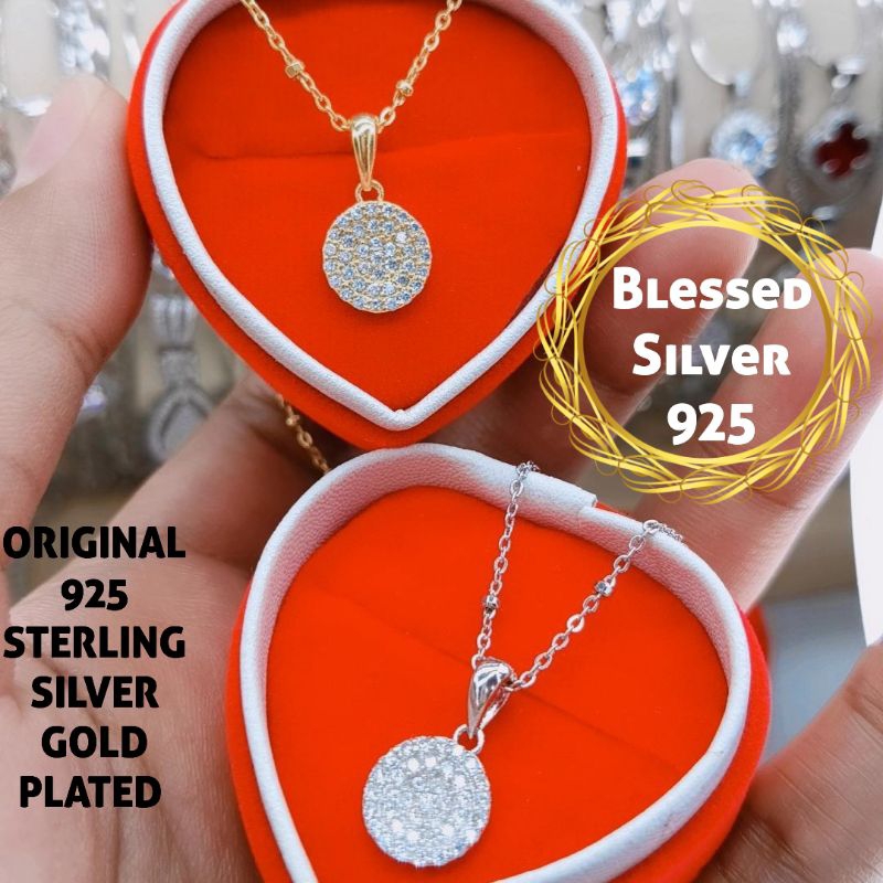 KALUNG PERAK ASLI 925  LAPIS EMAS VARIASI JEDAR KOIN