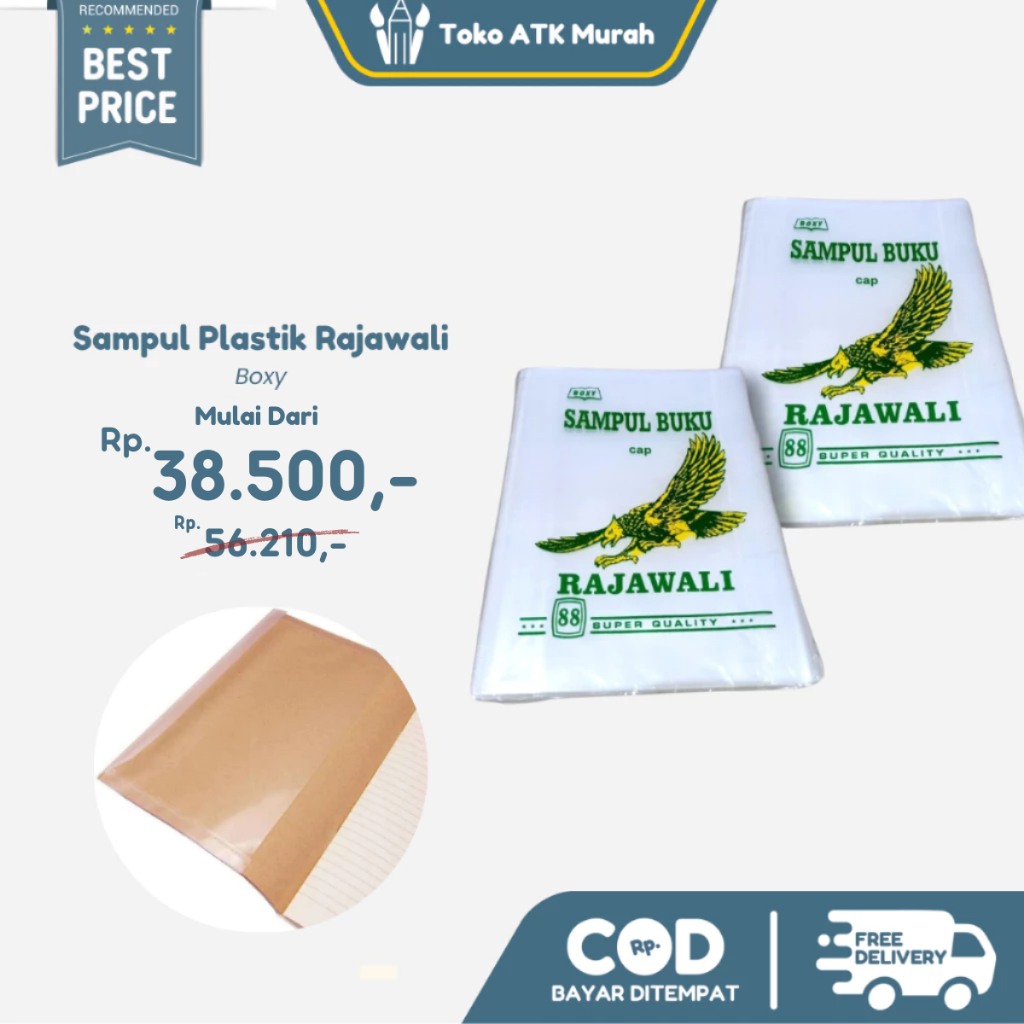 

Sampul Buku Plastik Boxy Rajawali 100 Lembar