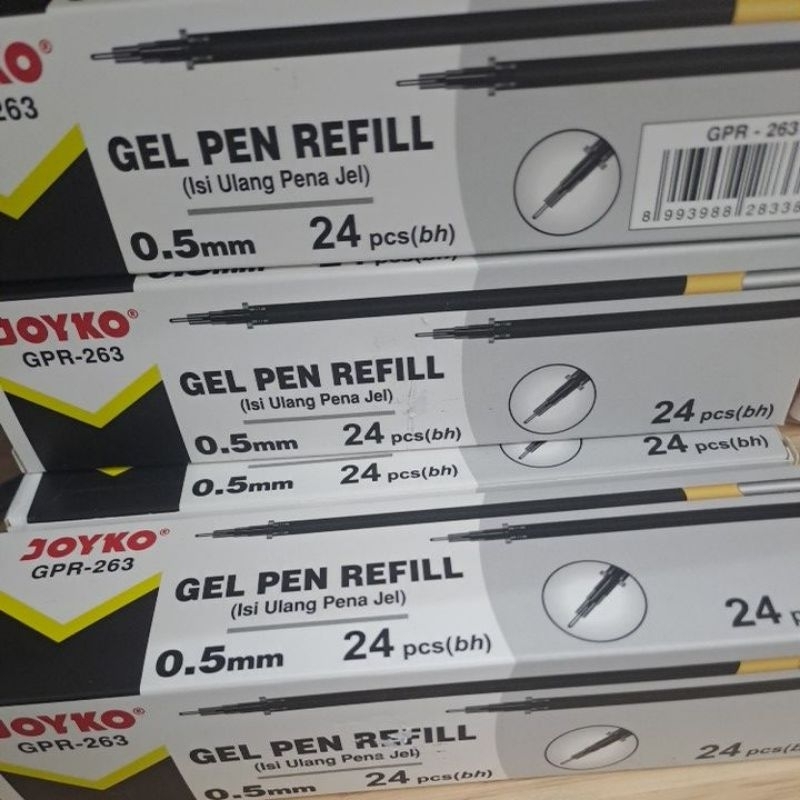 isi ulang pena jel joyko isi 24pcs