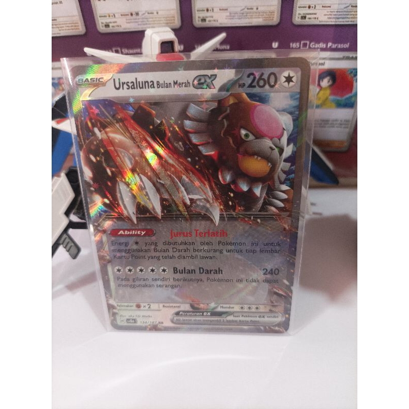 Ursaluna Bulan Merah ex 134/187 RR - Pokemon TCG Indonesia