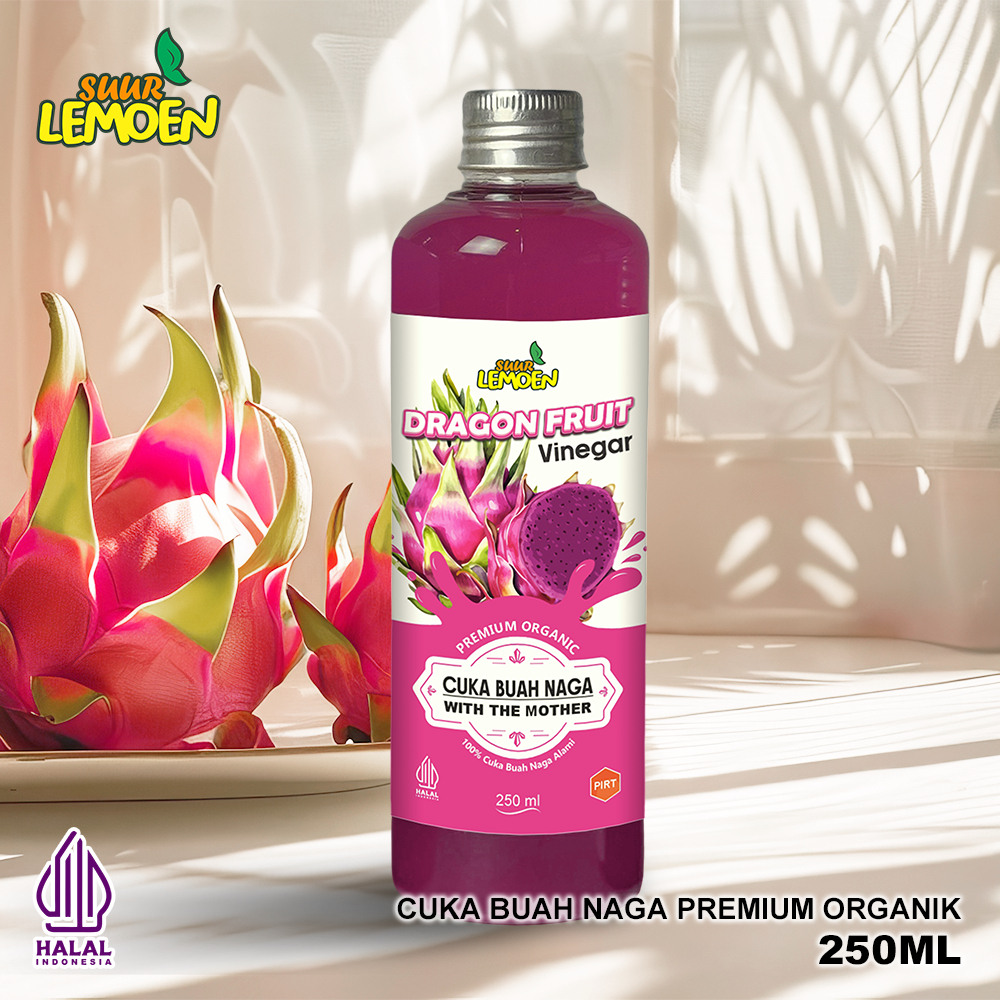 

Suur Lemoen Cuka Buah Naga 250ml Dragon Fruit Vinegar