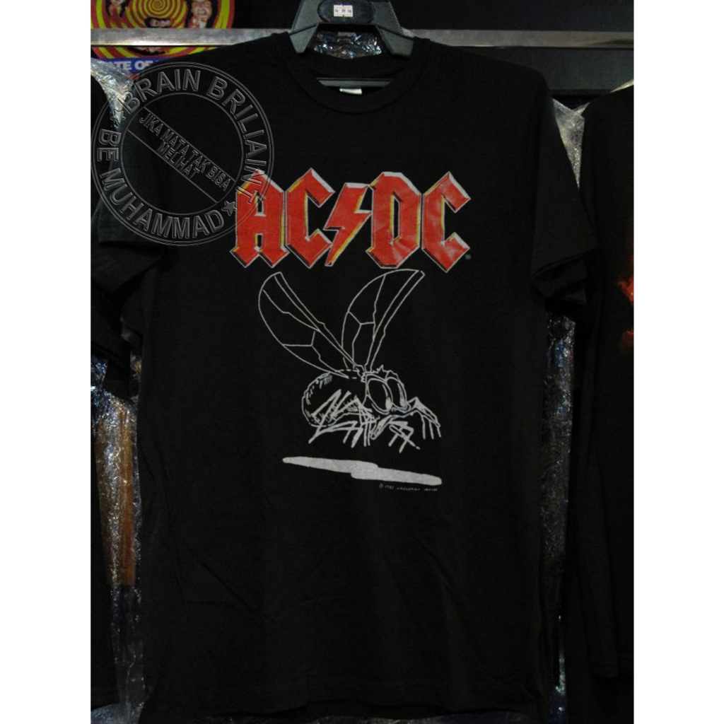 Vintage AC/DC 1985 Fly On The Wall Tour Kaos Premium // Kaos Band Metal// Kaos vintage // kaos tour 